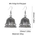 Silver Oxidized Jhumka Earrings Bahubali Small Jhumki Classic Style for Piercing Studs Hoops earrings woman and Girls. 