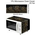Flower Microwave Dust Cover 35x85cm Polyester Oven Dust Cover Machine Protector For Home Kitchen Dining Room Appliance Cover. 