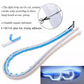 1Pc 12V LED Car Daytime Running Light Flexible Waterproof Strip Auto Headlights White Turn Signal Brake Flow Lights Car Styling. 