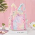 Unicorns Cartoon School Book Bag Backpacks Cute Fashion 3D Fur Backpacks For Girls Travel Backpack Children Schoolbag Kids Gift. 