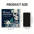 Human Anatomy Coloring Book 24 Pages Medical Illustrations for Students Nurses Stress Relief Learning .