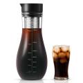 Soulhand Cold Brew Coffee Maker, Iced Coffee Maker with Airtight Lid, Cold Brew Pitcher with Removable Stainless Steel Filter for Ready To Drink Iced Coffee Hot Tea Fruit Beverage Brewing-48oz/1.5L. 