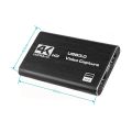 4K HDMI-Compatible USB 3.0 Video Capture Card 1080P 60FPS 60Hz Video Recorder Grabber for Game Recording Live Streaming. 