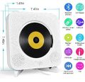CD PLAYER Tenswall wall mounted cd PLAYER with bluetooth use as a bluetooth speaker USB SUPPORTE Remote control KC 88 Model  FM Radio Aux USB HEADPHONES Jack. 