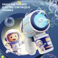 Space Astronauts Fully Automatic Bubble  Rocket Bubbles Machine Automatic Blower with Bubble Liquid Toy for Kids Bubble . 