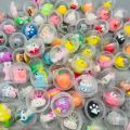 30/50 Pcs 32mm Transparent Eggshell Mixed Toy Kids Birthday Party Favor Pinata  Bag Filler Carnival Christmas  Reward. 