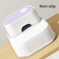 Kid Non-Slip Ottoman Potty Training Stool Kid Step Stool With Non-Slip Pads Living Room Furniture Children Safety Training Stool. 