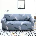 Blue Gray Spandex Polar Fleece Super Elastic Stretch Sofa Cover Slipcover Couch Living Room 1/2/3 Seater Sofa Couch Cover Full Set Blue-Gray. 