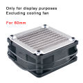 Anti rust aluminum dust mesh cover for axial flow fan cooling fan 60mm 80mm 92mm 120mm - silver.