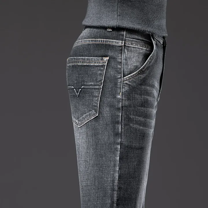 New%20Men's%20Slim%20Straight%20Elastic%20Jeans%20Fashion%20Business%20Casual%20Comfortable%20Soft%20Denim%20Trousers%20High%20Quality%20Mens%20Designer%20Clothes%20-%20Image%204