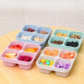 4 Grid Snack Containers Reusable Meal Prep Lunch Containers Portable For Kids And Adults Home Snack Storage Bottles Kitchen Tool. 