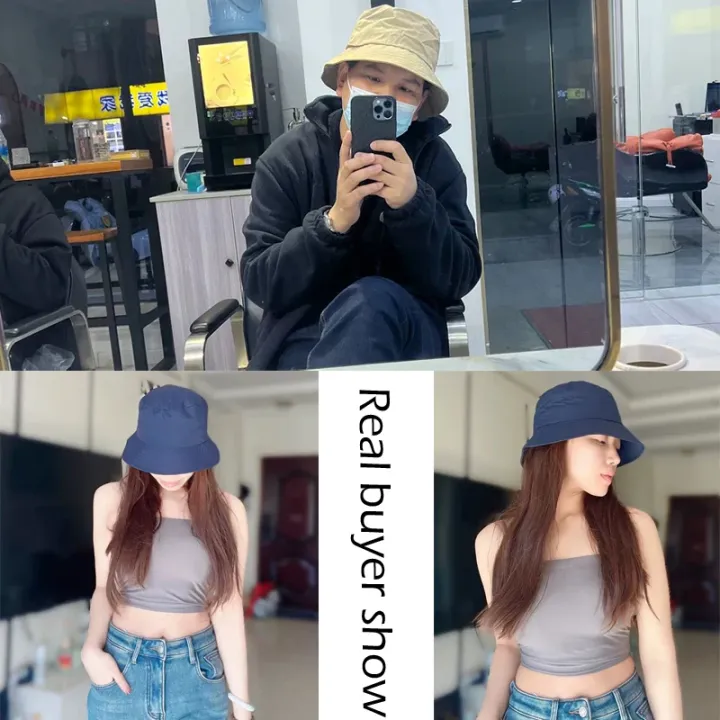 Waterproof%20Large%20Size%20XL62cm%20Sun%20Hat%20Men%20Women's%20Sunscreen%20Mountaineering%20Big%20Head%20Circumference%20Summer%20UV%20Protection%20Bucket%20Hat%20-%20Image%203