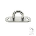 Stainless steel U-shaped heavy duty boat hook, U-shaped boat hook with base. 