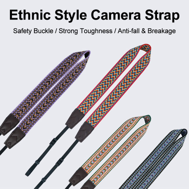 Ethnic%20Camera%20Shoulder%20Strap%20Wide%20lanyard%20Retro%20Adjustable%20Neck%20Sling%20Belt%20Universal%20for%20canon%20sony%20fujifilm%20nikon%20Panasonic%20LM%20-%20Image%206