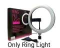 26cm Ring Light With Mobile Holder With and without 7Feet Tripod Stand in Three Different Mode Light (Select your Variation). 