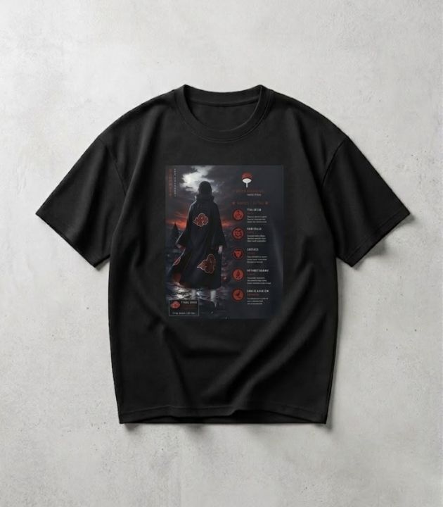 Uchiha Itachi Anime Naruto Shippuden Premium Quality T-shirt