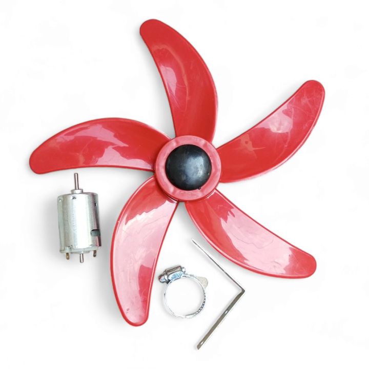 12"%20inch%20-12%20Volt%20DC%20Motor%20DIY%205%20Wings%20Fan%20-%20Image%202