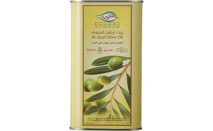 Al jouf organic olive oil 1L tin made in saudi arabia