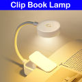 Mini LED Book Light Portable Clip Table Lamp 3 Modes Eye Protection Battery Powered Stepless Dimmable Bedside Study Reading Lamp.