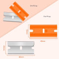 Glass Cleaning Scraper Tool for Car Windows Stickers Non Scratch Scraper with Metal+Plastic Blades Oven & Hob Scraper.