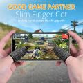 Finger Cover Game Controller For PUBG Sweat Proof Non-Scratch Sensitive Touch Screen Gaming Finger Thumb Sleeve Mobile Gloves.