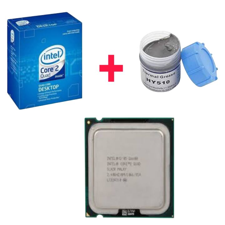 Intel Core 2 Quad Q6600 Quad Core 2.4 GHz LGA 775 95W Q6600 Processor 1066 MHz FSB 65nm 95W 8MB L2 Cache (Refurbished)