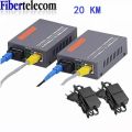 20KM Gigabit Fiber Optical Media Converter HTB-GS-03 1000Mbps  Single Fiber SC Port External Power Supply Optical fiber transmit. 