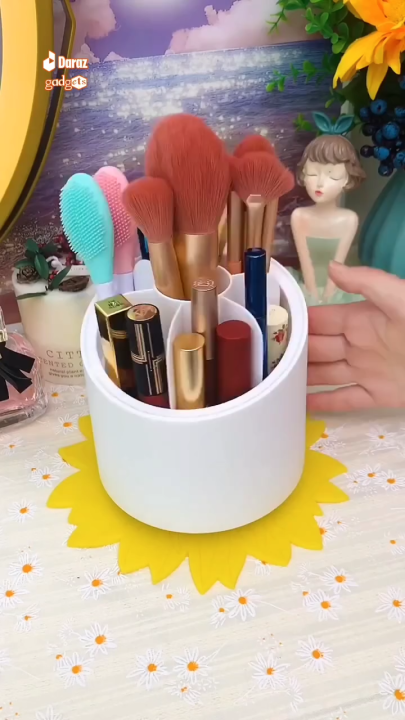 Makeup Cosmetic Organizer Transparent Acrylic Lipstick Holder Display Stand Nail Polish Eyebrow Pencil Storage Box Toothbrush Holder Stationary Holder