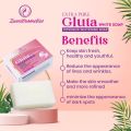 Extra Pure Gluta White Soap by Zuwa Cosmetics Lightening | Whitens | Anti - Ageing | Anti Inflammatory - 135 gm. 