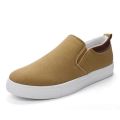 New Trendy Black Grey  Red and Khaki Color Korean Canvas Sneakers Shoes for Men Slip On Casual Shoes. 
