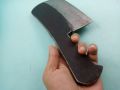 Chef Cleaver, Kamani Toka ,Daska Toka , Kurbani Toka woth Korean Sharpener rod. 