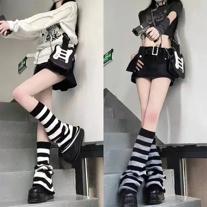Women's%20Striped%20Leg%20Warmers%20Lolita%20Long%20Socks%20Knitted%20Leggings%20Japanese%20Winter%20Socks%20Girls'%20Kawaii%20Arm%20Ankle%20Warmers%20-%20Image%205