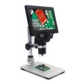 G1200 7inch Jewelry electronic portable 12MP 1-1200X digital HD Lcd microscope for soldering. 