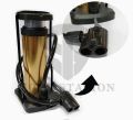 Foot and hand air pressure pump with gauge for bike and car. 