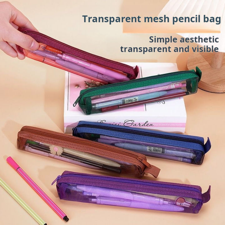 Grid%20Pencil%20Case%20Organizer%20Portable%20Exam%20Pencil%20Case%20Multi-Function%20Zippered%20Stationery%20Pouch%20School%20Supplies%20-%20Image%203