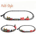 Electric Train Toy Christmas Train Engine Railway Music Santa Claus Snowman Track Set Decor Model Party Toys For Children Gift. 