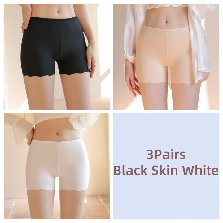 1/3PCS%20Women's%20Traceless%20Ice%20Silk%20Anti-Light%20Safety%20Pants%20Summer%20Thin%20Unrolled%20Breathable%20Shorts%20Boxers%20-%20Image%207