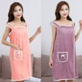 80*133Cm Womens Bath Towels Girls Wearable Fast Drying Bathing Beach Spa Bathrobes Wash Clothing Shower Bath And Gym Towel.