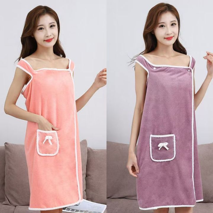 80*133Cm%20Womens%20Bath%20Towels%20Girls%20Wearable%20Fast%20Drying%20Bathing%20Beach%20Spa%20Bathrobes%20Wash%20Clothing%20Shower%20Bath%20And%20Gym%20Towel%20-%20Image%202