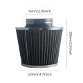 Universal Car Modified High Flow Air Filter Mushroom Head Air Filter 76mm Universal Mushroom Head Air Filter. 