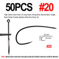 50PCS #4~#24 High Carbon Steel Barbless Fly Hook for Stimulator Hoppers Fly Tying Hook Salmon Trout Fishing Lures Fishhook. 