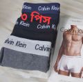 3 pis. Cotton Boxer. best quality. Men Underwear. Black/blue/ash. 