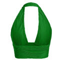 Solid Backless Halter Top.