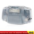 TPU Half Transparent Soft Shell Case Protective Cover For ANBERNIC RG34XX Handheld Game Console Anti-Scratch Storage Box.