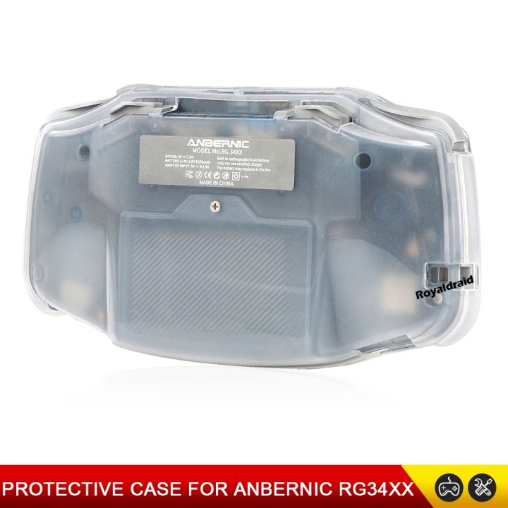 TPU%20Half%20Transparent%20Soft%20Shell%20Case%20Protective%20Cover%20For%20ANBERNIC%20RG34XX%20Handheld%20Game%20Console%20Anti-Scratch%20Storage%20Box%20-%20Image%203