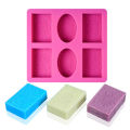 6 Holes 3D Silicone Soap Mold Soap Making Moulds Supplies Candle Form Resin Craft Home Decor. 