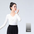 Ballet Tops Woman Dance Wrap Top Ballet Jacket Adult Crop Top Coat Cotton Long Sleeve Dance Shirt for Woman Tops Ballet Outfits. 