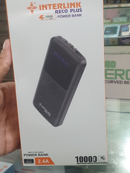INTERLINK RECO PLUS POWERBANK 10,000MAH
