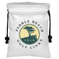Crown Golf Valuable Item Bag, Funny Golf Valuables Pouch, PU Leather Golf Tee Pouch with Drawstring Closure For Father’s Day. 