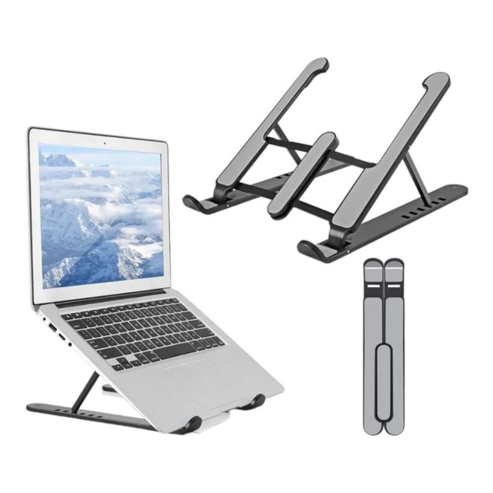 "Laptop%20Stand%20%7C%7C%20Ergonomic,%20Adjustable,%20Portable,%20Durable,%20Aluminum%20Laptop%20Holder%20%7C%7C%20Compact,%20Foldable,%20Desk%20Stand,%20Laptop%20Riser,%20Space-Saving%20%7C%7C%20Universal%20Fit,%20MacBook,%20Windows,%20Notebook,%20Tablet,%20Laptop%20Elevator"%20-%20Image%206